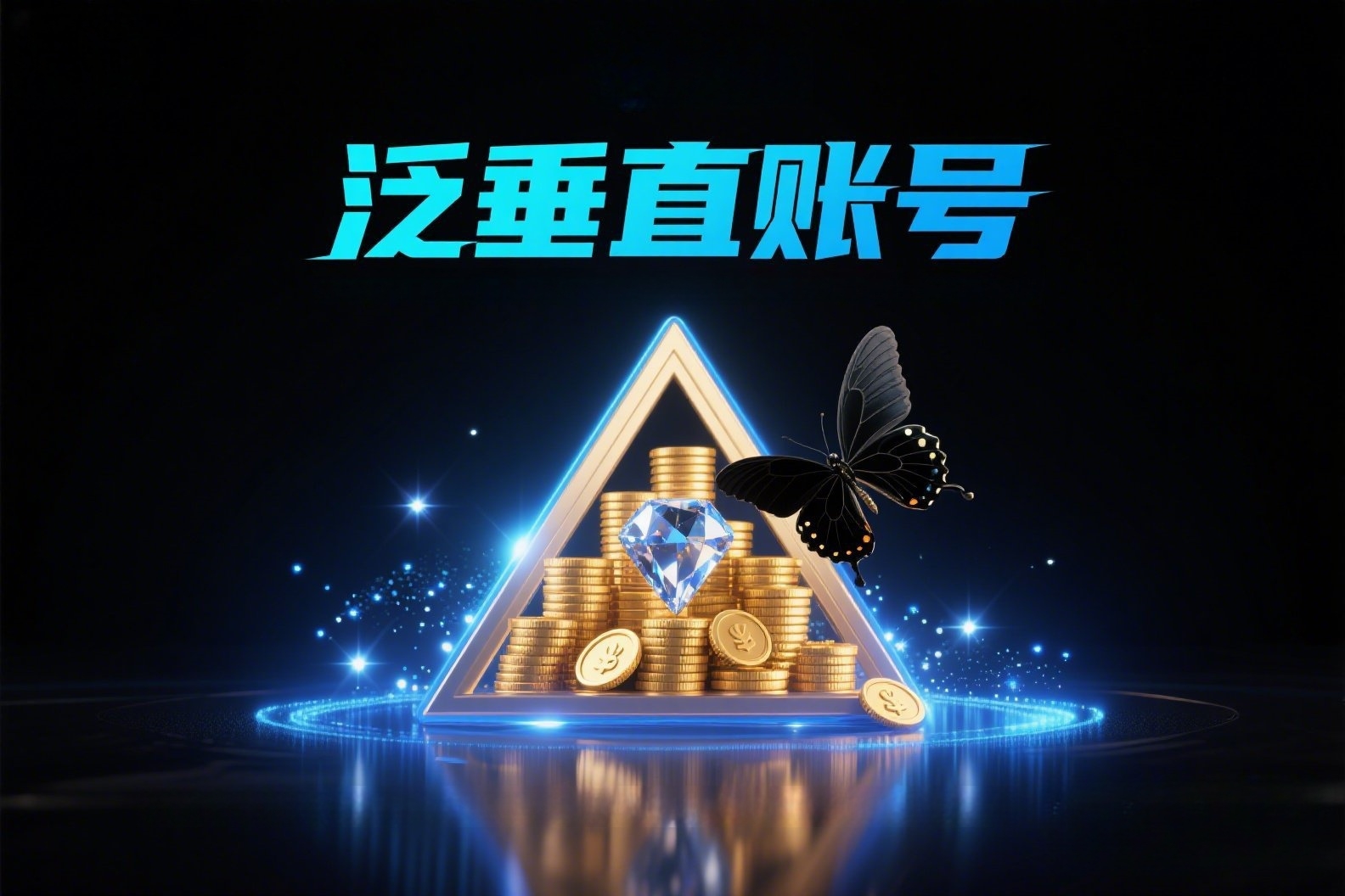 抖音短视频拍摄高端概念海报，上面写着“泛垂直账号”_副本